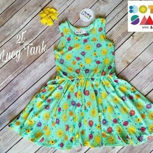 Dot dot smile tank dress - size 2t